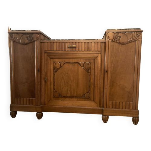 Buffet Art Deco Marron