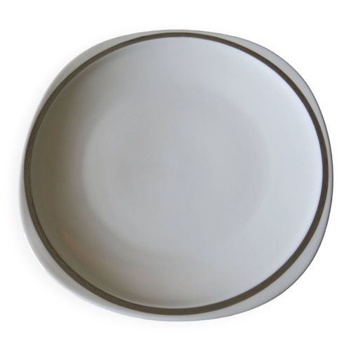 6 Assiettes Plates En Porcelaine De Sologne En Trs Bon Tat Blanc