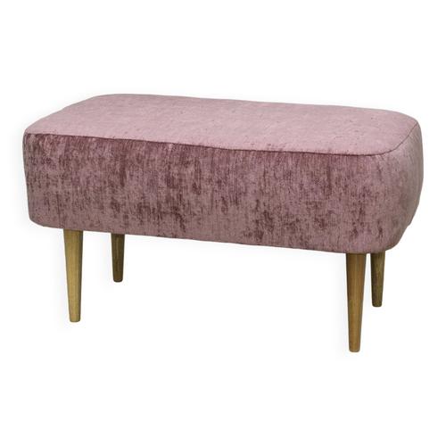 Banquette Rose En Velours Rose