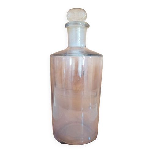 Flacon Ancien Bouchon Verre Transparent