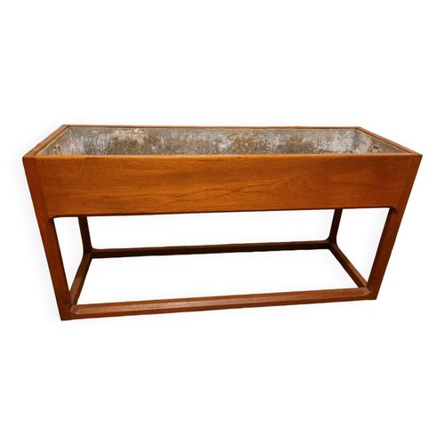 Jardinire Scandinave En Teck Marron