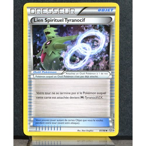 Carte Pokémon 81/98 Lien Spirituel Tyranocif Xy07 - Origines Antiques Neuf Fr