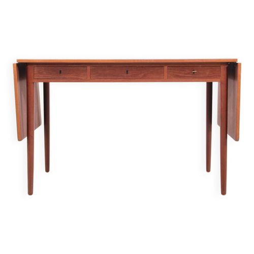 Bureau Scandinave En Teck  2 Rabats Bois