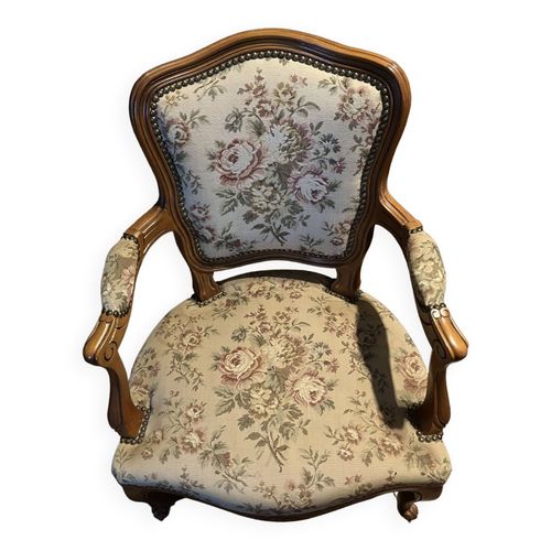 Fauteuil Voltaire De Chambre 1970 Bois