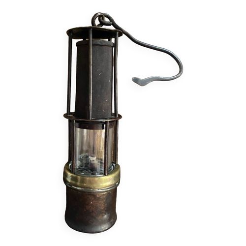 Lampe De Mineur Ancienne Numrote Noir