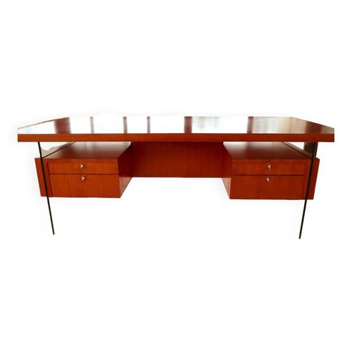 Grand Bureau Design Attribu  Jacques Dumond 19061988 Bois