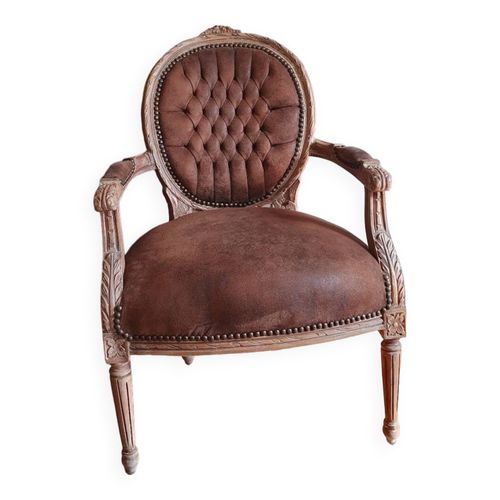 Fauteuil Baroque Sudine Marron