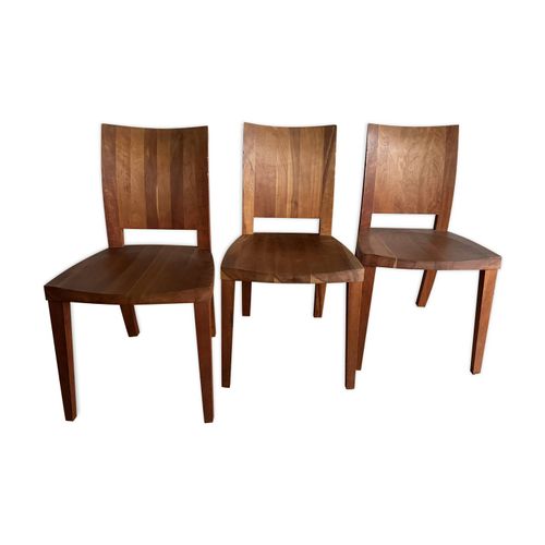 3 Chaises En Bois Riva 1920 Bois
