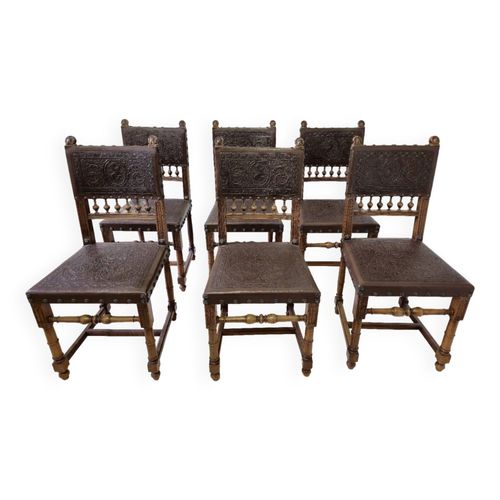 Chaise Style Henri Ii Marron
