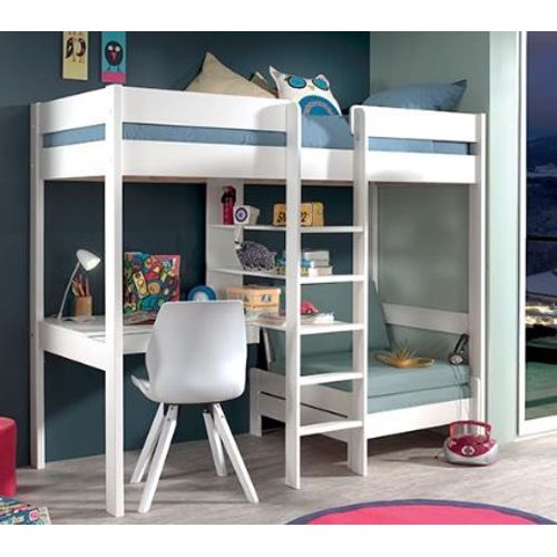 Vend Lit Mezzanine 1 Place + Lit D'appoint