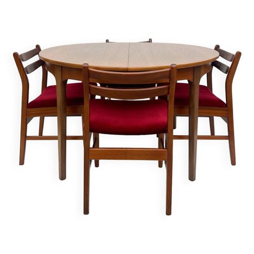 Ensemble Table De Salle Manger Et Chaises Scandinaves Bois