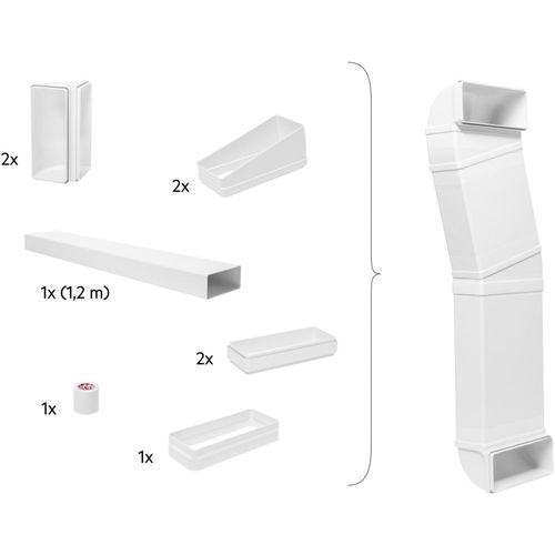Kit cheminée évacuation ELECTROLUX M2CKCF01 pour évacuer eau / vapeurs cuisson