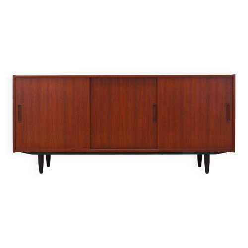 Enfilade En Teck Design Danois Annes 1970 Production  Danemark Orange