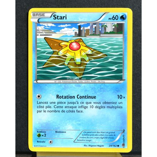 Carte Pokémon 29/162 Stari Xy08 - Impulsion Turbo Neuf Fr