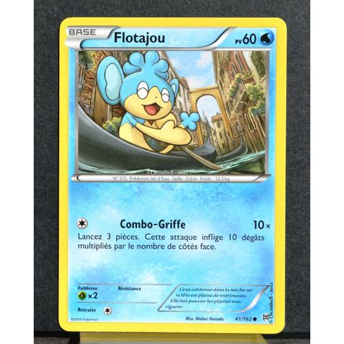 Carte Pokémon 41/162 Flotajou Xy08 - Impulsion Turbo Neuf Fr