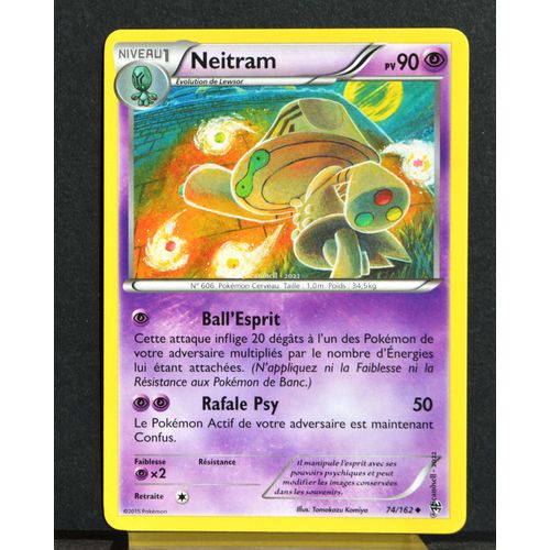 Carte Pokémon 74/162 Neitram Xy08 - Impulsion Turbo Neuf Fr
