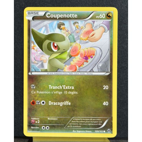 Carte Pokémon 109/162 Coupenotte Xy08 - Impulsion Turbo Neuf Fr