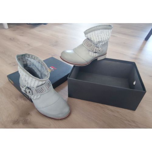 Très Beaux Boots Gris Bunker - 37