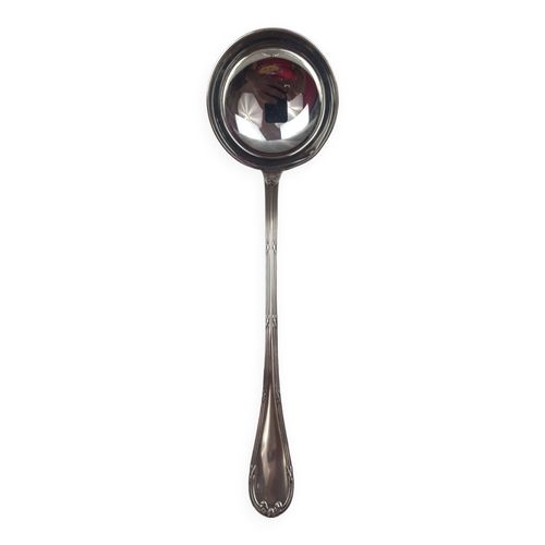 Christofle Modele Rubans Croises  Louche A Potage Metal Argente Parfait Etat Argent