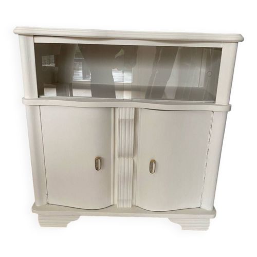 Petit Buffet Vintage Style Art Deco Blanc