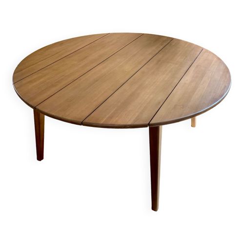 Table Ronde 8 Couverts Teck Massif Tikamoon Modle Grasshopper Bois
