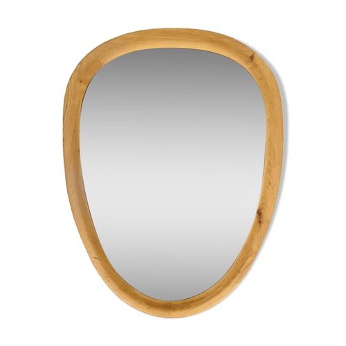 Miroir rtroviseur cerclage bois style scandinave bois