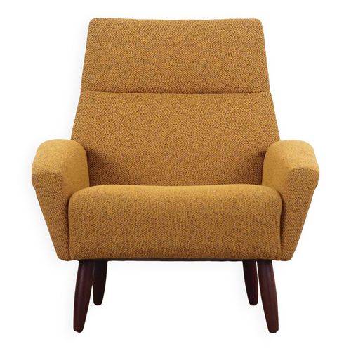 Fauteuil En Teck Design Danois Annes 1970 Production  Danemark Jaune