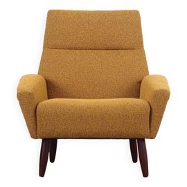 Fauteuil En Teck Design Danois Annes 1970 Production  Danemark Jaune