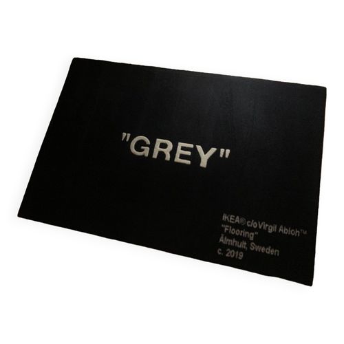 Tapis Grey Ikea   Virgil Abloh Noir