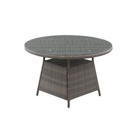 Goliraya Table de Jardin Argenté 80x70 cm Aluminium 