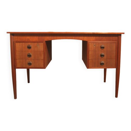 Bureau Design Vintage Danois En Teck Des Annes 50 Et 60 Marron