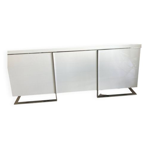 Buffet Contemporain Laque Blanc Animovel Blanc