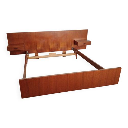 Lit Scandinave En Teck Vintage Bois