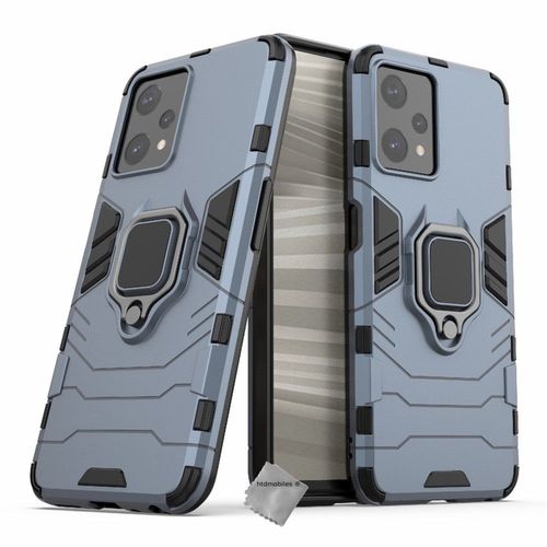 Housse Etui Coque Rigide Anti Choc Pour Realme 9 Pro 5g + Film Ecran - Bleu Fonce