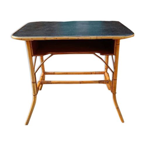 Bureau En Rotin Noir