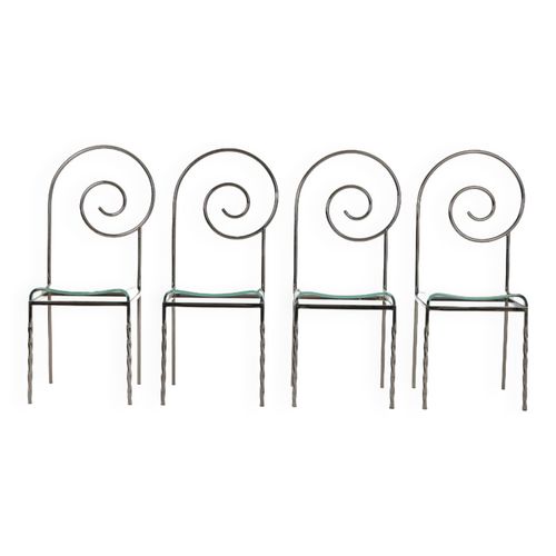 Set De 4 Chaises Transparent