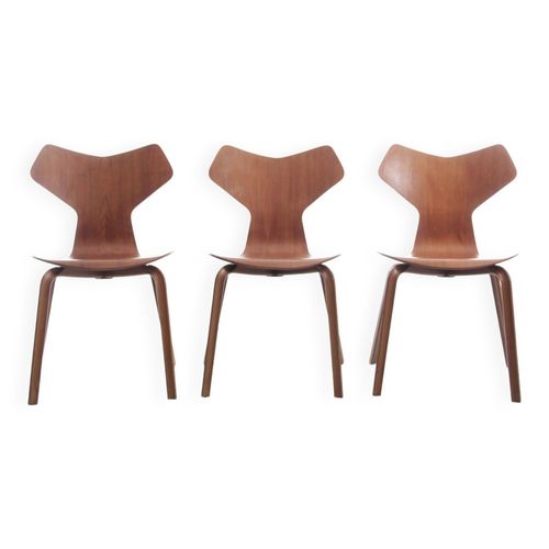 Suite De 3 Chaises  Bois