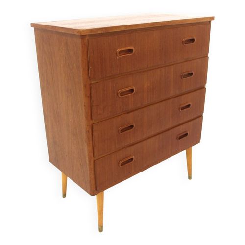 Commode Scandinave En Teck Sude 1960 Bois