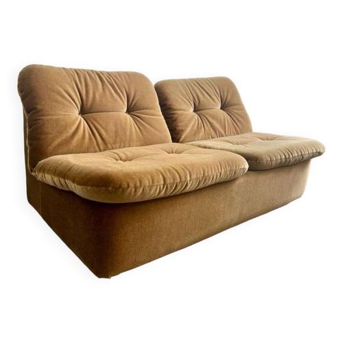 Canap Canap Fauteuil Vintage Deux Places Cor Beige