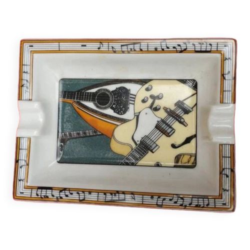 Cendrier Collector SolaFrance Musique blanc