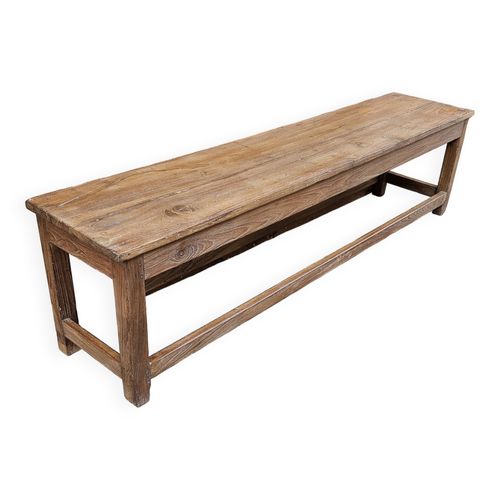 Ancien Banc En Teck Birman Bois