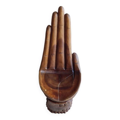 Fauteuil Main De Bouddha Marron