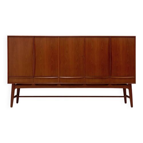 Buffet Haut En Teck Par Svend Aage Madsen Pour K Knudsen Amp Sn 1950 Bois