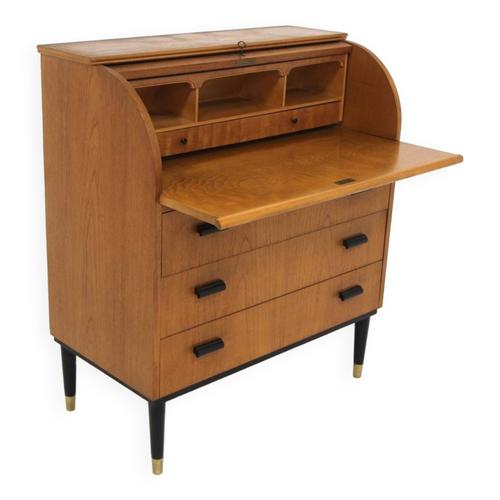 Secrtaire Scandinave En Teck Sude 1950 Bois