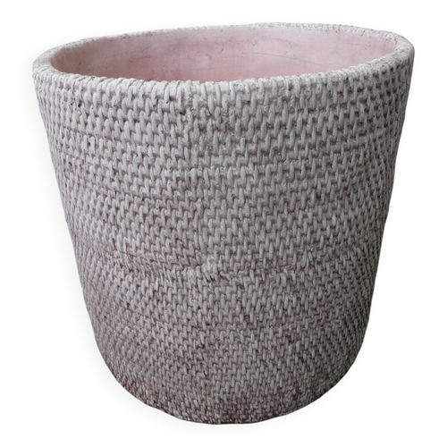 Cache Pot Grs Ampm Natte Bois
