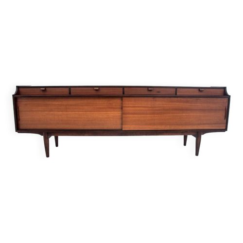 Buffet Vintage Moderne En Teck Danemark 1960 Marron