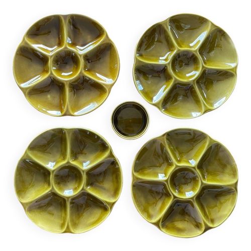 Assiettes Gien Vert