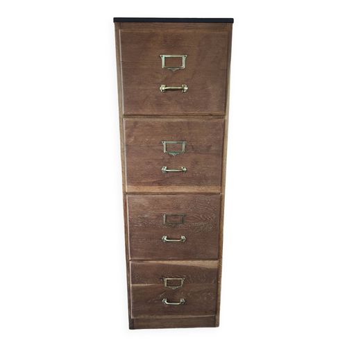 Classeur Ancien En Bois Bois