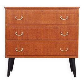 Commode En Teck Design Sudois Annes 1970 Fabrique En Sude Orange