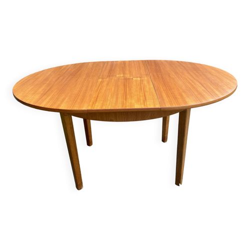 Table Ronde Papillon Scandinave 1960 Bois